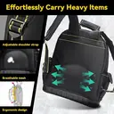 AIRAJ Heavy Duty Tool Backpack with ABS Rubber Base, 43*38*20 cm image 5