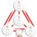 HEIMAN Smoke Detector, Radio Networkable, Wireless Smoke Detector Max. 40 Networkable Fire Alarms, 85 dB, 10 Year Battery, EN14604, with Mute Switch (Model 2SA-4 Piece) image 9