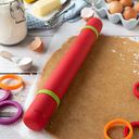 Mastrad Rouleau à pâtisserie réglable antiadhésif Rouge – Contrôle d’épaisseur 2 à 8 mm – Silicone sans BPA – 41 cm image 3