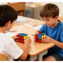 Rubik's Cube 2 x 2 Puzzle autocollant traditionnel pour débutants - 5 cm image 3