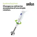 BRAUN MultiQuick 1, Mixeur Plongeant, MQ10.001M, Blanc image 4