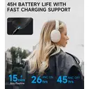 Edifier W800BT Pro Hybrid Active Noise Cancelling Headphones - Hi-Res Audio - AI Call Noise Cancellation - 45H Playtime - Fast Charging - Foldable - Wireless Over-Ear Bluetooth 5.4 Headphones image 7