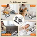 VXOYO 20000 Pa leistungsstarker Bettstaubsauger , USB-aufladbar, mit Feuchtigkeitserkennung und langer Laufzeit, speziell für Textilprodukte wie Betten, Sofas und Decken entwickelter Roboter. Nicht für Böden verwenden. 23cm × 24cm × 12.5cm image 4