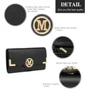 Miss Lulu Women's PU Leather Waterproof Fashion Backpack with Long Purse, Medium Black for School Work Travel image 4