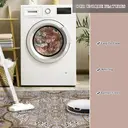 Washable Area Rug,Deep Khaki Retro Boho Design Non-Shedding Non-Slip Easy Care Ideal for High Traffic Areas in Living Room Bedroom Office Coffee Table Kitchen Large Carpet,72*107.8inch image 5