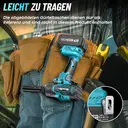 Seesii Akku-Drehschlagschrauber 1000 Nm (740 ft-lbs) 2400 U/min 1/2 Zoll, hoher Drehmoment, mit 2 x 4,0 Ah 21 V Akkus, 5 Sockeln und Koffer, zum Schrauben und Nieten, Reifenwechsel für Auto und LKW image 6