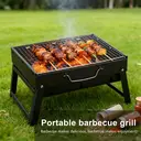 Huacan Barbecue grill, barbecue grill, outdoor portable barbecue grill, household charcoal charcoal charcoal grill, 1 piece image 1