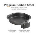 Série de Moules à Gâteau en Acier Carbone PURECOOK | Gris | Ensemble de 8 Moules Carrés Antiadhésifs image 3