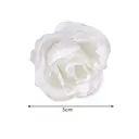 Wei’s Moment 20Pcs Artificial Flowers Roses, Real Touch
Foam Roses, Fake Flowers Rose for DIY Wedding Bridal Bouquets Baby Shower Table Centerpieces Home Decorations, Cream White image 3