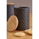 Maison by Premier Dolomite and Matt Black Tri Canister image 0