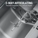 Teslong TD500 3.9mm Two-Way Articulating Inspection Camera with Light, 5-inch IPS Endoscope Inspection Camera with Articulated Probe, Borescope Cam with Lights, 3000mAh Battery, 32G TF Card (5FT/1.5M) image 1