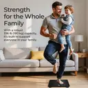 Sparoma AD-26 Gray-Black Electronic Scale – 2 AAA Batteries Powered (Batteries Not Included), 180kg Capacity, 0.05kg High Precision, 4mm Tempered Glass, LCD Display, Suitable for Bathroom, Bedroom and Home Use image 5