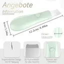 Qiweiny 2-in-1 Mitesser Entferner & Gesichts-Schaber - Tiefenreinigungsgerät mit Akku & Manueller Modus, Porenreiniger für Hautpflege bei Frauen & Männern (Grün) image 5