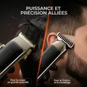 MAXGROOM Kit de tondeuse sans fil T-Blade pour cheveux avec sabot réglable, écran LCD, 2 vitesses image 2
