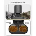 Petlibro Granary Dual Tray Automatic Feeder - 5L, Black, Timed Dry Food Feeder, Touch Controls image 8