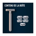 King C. Gillette - Rasoir de sûreté avec 5 lames - Kit image 7