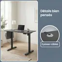 Ochama x SONGMICS Bureau Électrique Réglable en Hauteur, 120,1x 60,1 cm, 4 Hauteurs Mémoire, pour Bureau à Domicile, Noir image 5