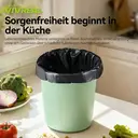 VIVREAL biologisch abbaubare Müllbeutel – Schwarz, 10 l (100 Stück) | TÜV- & BPP-zertifiziert, ultrahochfest, auslaufsicheres Design, umweltfreundliches Material auf Maisstärkebasis image 1