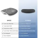 Sihoo M57 chaise de bureau ergonomique en mesh avec soutien lombaire réglable, accoudoirs 3D et dossier haut respirant gris clair image 9