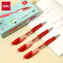 Deli 0,5 mm Gelroller, Büro-Schreibwaren, Rot, 12er-Pack image 1