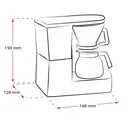 Melitta Aromaboy, Filter Coffee Machine, Retro, Compact, 0.31L, Black - 1015-02 image 8