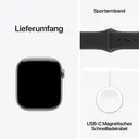 Apple Watch Series 11 GPS 42mm Space Grey Aluminiumgehäuse mit Schwarzem Sportarmband - S/M image 7