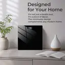 Sparoma AD-26 Black Digital Bathroom Scale – Battery Powered (2×AAA,Batteries Not Included), 180kg/400lb Capacity, 0.05kg Precision, 4mm Tempered Glass, LCD Display, for Bathroom, Bedroom & Home Use image 5