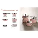 PURECOOK Colored Ceramic-Coated 304 Stainless Steel 4-Piece Cookware Set Series
16cm Milk Pot, 18cm Soup Pot with Steamer Insert , 22cm Hot Pot, 24cm Stock Pot - Pink Ceramic Coating, Multi-Ply Base, Heat-Conducting Silicone Glass Lid, 304 Stainless Steel image 4