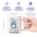 Alphynix Mug blanc 11 oz avec une phrase amusante « Je ne suis pas de petite taille » et un design d'hibou sagesse, cadeau unique et humoristique pour Noël, Thanksgiving, Saint-Valentin ou anniversaire image 7