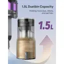 Ultenic U20 Aspirateur sans fil 55 kPa/60 min, aspiration puissante améliorée, brosse anti-emmêlement améliorée avec tube flexible, affichage LED à compte à rebours, aspirateur autoportant pour sols, tapis et poils d’animaux image 7