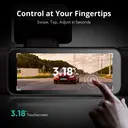 BOTSLAB 3K 4 Channel Dash Cam, 560° All-Sides View, Front and Rear Inside Car Camera with 3.18”Touch Screen, Dash Camera 24/7 Parking Mode, Built-in GPS 5.8GHz WiFi Voice Control image 1