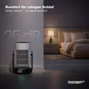monsga 2-in-1 Smart-Luftreiniger & Luftzirkulationsventilator AP200, 360° omnidirektionale Oszillation, 280 m³/h CADR für Allergene & PM2.5, 25 dB ultra-leise, App-/Fernbedienung, ganzer Raum Kühlung & Klimaanlagen-Begleiter image 4