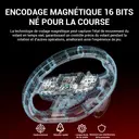 PXN Volant de jeu, rotation - 270 °/900 °, pédalier - 3 vitesses, levier de vitesses manuel - 6+1, vibrations double moteur, indicateurs RGB, multiplateforme, modèle V9 Gen2 image 2