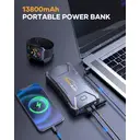 Yaber Auto YA80 Car Jump Starter (Up to 3.5L Petrol/2.5L Diesel), 13800mAh Portable Power Pack with USB-C & USB-A, 4-in-1 Emergency LED Light (White/Red) for Car, Camping, Travel & Roadside Assistance image 4