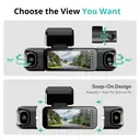 BOTSLAB 3K 4 Channel Dash Cam, 560° All-Sides View, Front and Rear Inside Car Camera with 3.18”Touch Screen, Dash Camera 24/7 Parking Mode, Built-in GPS 5.8GHz WiFi Voice Control image 5