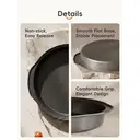Série de Moules à Gâteau en Acier Carbone PURECOOK | Gris | Ensemble de 8 Moules Carrés Antiadhésifs image 5