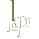 Maison by Premier Stylish Design Gold Finish Sausage Dog Hanger, Versatile Storage Over Door Hooks, Sturdy Hanging Hooks image 4