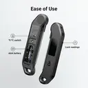 ThermoMaven Thermomètre à viande numérique, lecture instantanée 1 seconde, précision ±0,3°C, certifié NIST et NSF, écran LED rotatif, 100% étanche, noir image 8