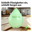 Vivreal Abbaubarer Müllbeutel – Grün 10 l (100 Stück) | TÜV & BPP Doppelzertifizierung, superrobust, auslaufsicher, umweltfreundlicher Müllbeutel aus Maisstärke image 4