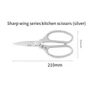 ZHANG XIAOQUAN Ciseaux de cuisine polyvalents à manche unique en acier inoxydable 40Cr13 image 4