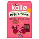 Kallo Beetroot & Three Seeds Thins 100g image 0