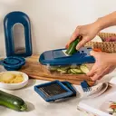 MASTRAD Trancheuse multifonction à 3 lames en acier inoxydable avec récipient image 2