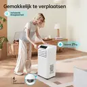 Humhold 9000 BTU mobiele airconditioner, 2,6 kW compacte 3-in-1 AC-unit, koelt tot 33 m², ontvochtiger & ventilator, stille slaapstand, 24-uurs timer, inclusief universeel raamkit image 7
