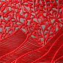 6pcs, Red,Sea Flower PVC Round Placemat, Holiday Table Decoration Placemats, Vase Mats, Party Wedding Placemats image 7