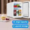 EAFC Portable Mini Car Fridge 6L Mirror Cosmetic Ice Box Heat Preservation Cooling Two-In-One Small Size Energy-conservation Personal Care Appliance image 2