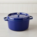 STAUB Cocotte ronde 24 cm - Bleu foncé image 7