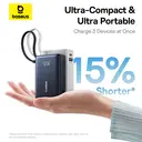 Baseus PicoGo Batterie externe numérique 10000mAh 45 W compatible iPhone 17 - Noir interstellaire image 3