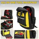 AIRAJ Heavy Duty Tool Backpack with ABS Rubber Base, 43*38*20 cm image 4