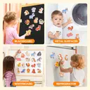 JoyCat Animal Series Wooden Fridge Magnets, Full-Back Magnetic Educational Toys for Toddlers and Kids Ages 2-5, 20 Piece Set image 5
