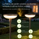 VIVREAL Guirlande lumineuse à drapeau double ronde solaire, lot de 4, TPL010, Offre Nouvel An, Meilleurs choix cadeaux image 2